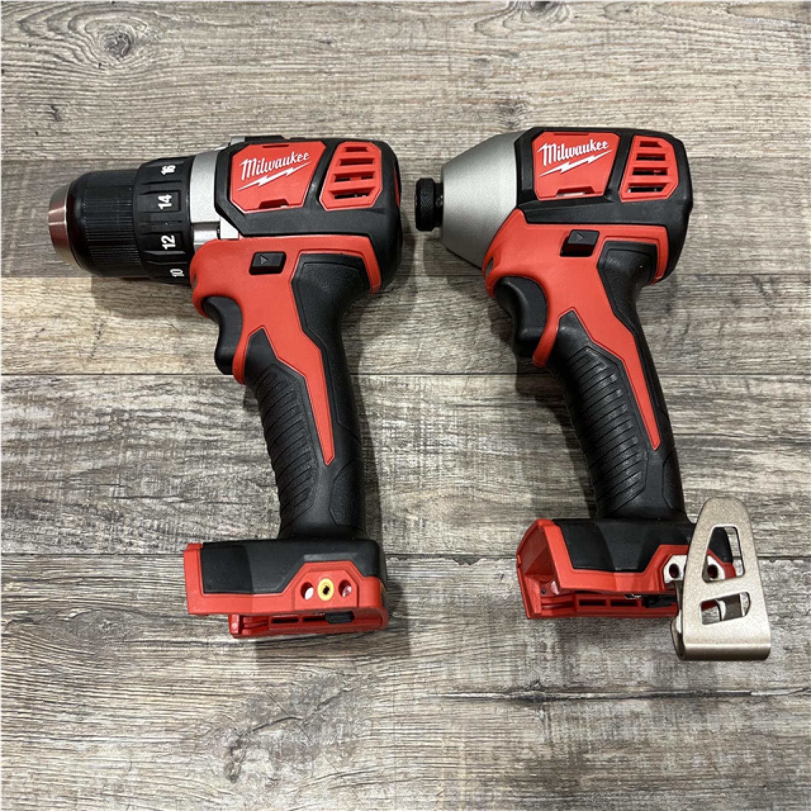 AS-IS Milwaukee 18V Lithium-Ion Cordless Drill Driver/Impact Driver Combo Kit