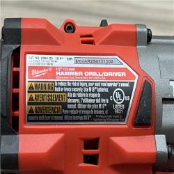 AS-IS Milwaukee FUEL 18V Lithium-Ion Brushless Cordless 1/2 in. Hammer Drill/Driver (Tool-Only)