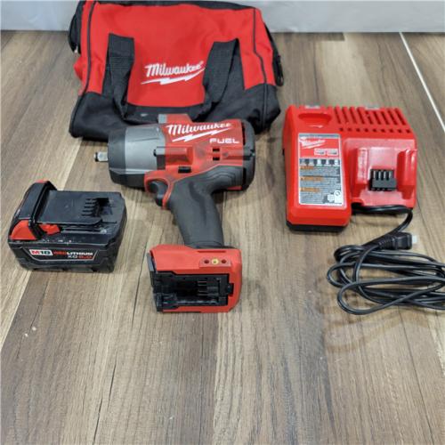 AS-IS Milwaukee M18 1/2 in. Cordless Brushless High Torque Impact Wrench Kit (Battery & Charger)
