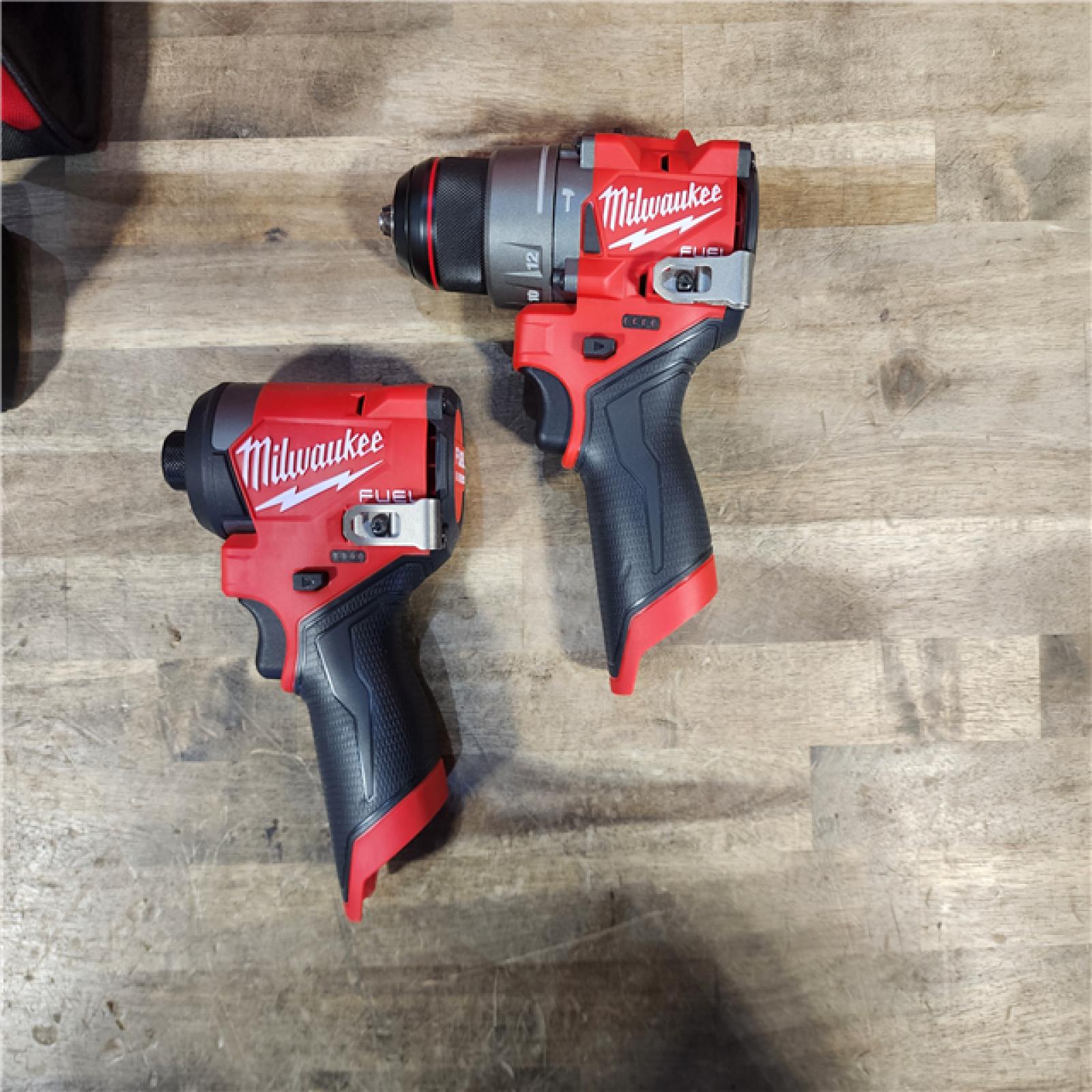 HOUSTON LOCATION - AS-IS Milwaukee 3497-22 12V Brushless Hammer Drill and Impact Driver Combo Kit