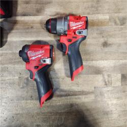 HOUSTON LOCATION - AS-IS Milwaukee 3497-22 12V Brushless Hammer Drill and Impact Driver Combo Kit