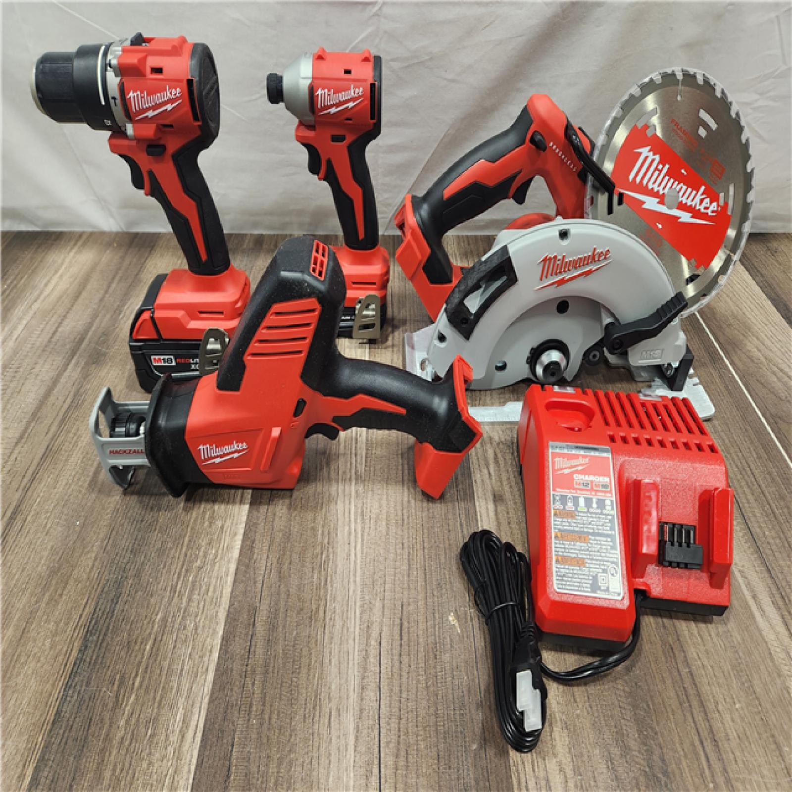 AS-IS- Milwaukee M18 4-Tool Combo Kit