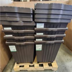 Phoenix LIKE NEW Pallet StyleWell 90 Gal. Resin Deck Box with Wheels in Brown RV: $639