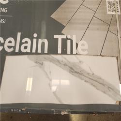Phoenix AS-IS MSI Ader Tegal 24 in. x 48 in. Polished Porcelain Marble Look Floor and Wall Tile (400 sq. ft./25 Case)