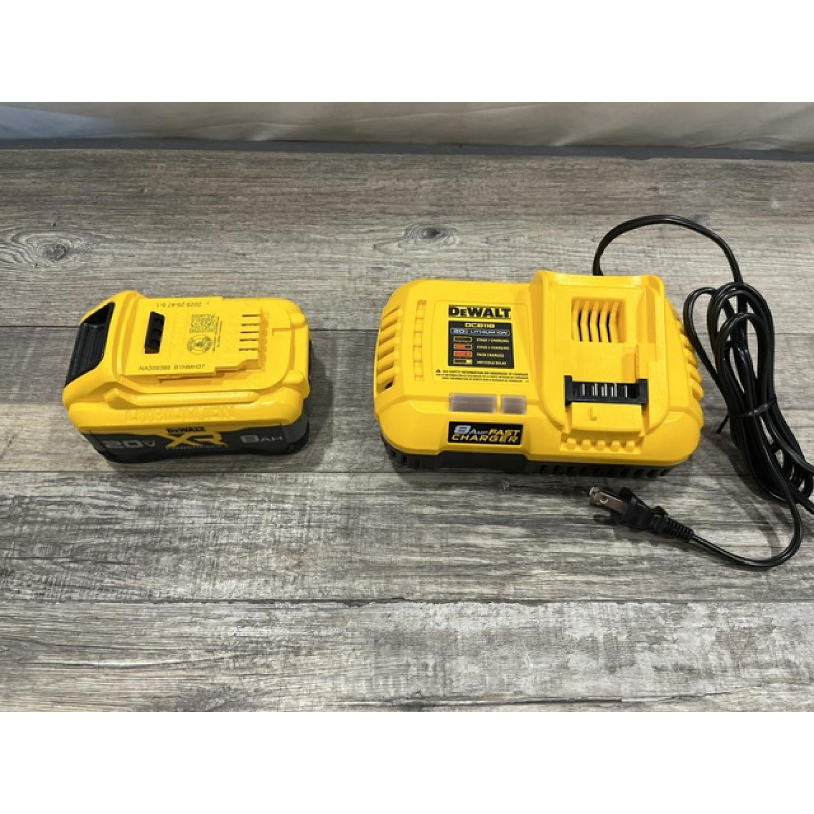 AS-IS DEWALT 20V MAX XR Power-Pack Lithium-Ion Starter Kit with 8. 0Ah Battery and Charger