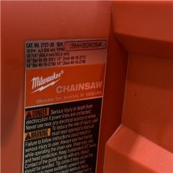 AS-IS Milwaukee FUEL 16 in. 18V Lithium-Ion Brushless Battery Chainsaw (Tool-Only)
