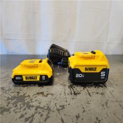 AS-IS- DEWALT 20V MAX Lithium-Ion Battery Kit with 5.0Ah and 2.0Ah Battery and Charger