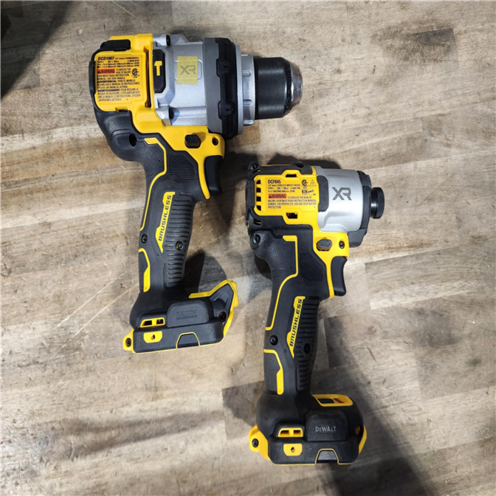 HOUSTON LOCATION - AS-IS DeWalt 20V MAX XR Cordless Brushless 2-Tool Hammer Drill and Impact Driver Kit