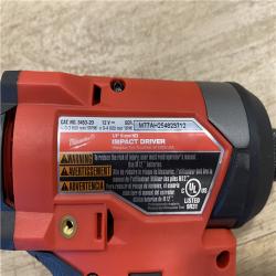 AS-IS Milwaukee FUEL 12-Volt Lithium-Ion Brushless Cordless Hammer Drill and Impact Driver Combo Kit