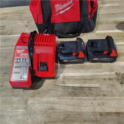 HOUSTON LOCATION - AS-IS Milwaukee M18 18V Cordless Brushed 2 Tool Drill/Driver and Impact Driver Kit