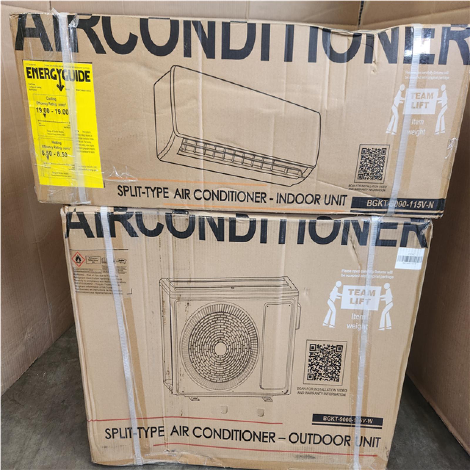 Phoenix NEW TMWINGS 9000 BTU Mini Split Air Conditioner and Heater 115-Volt Through the Wall AC Unit Cools up to 550 sq. ft. with Remote