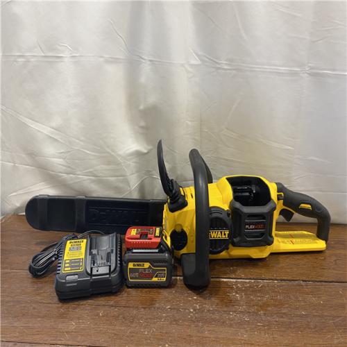 AS-IS DEWALT  FLEXVOLT 60V MAX 16in. Brushless Cordless Battery Powered Chainsaw Kit with (1) FLEXVOLT 2 Ah Battery & Charger