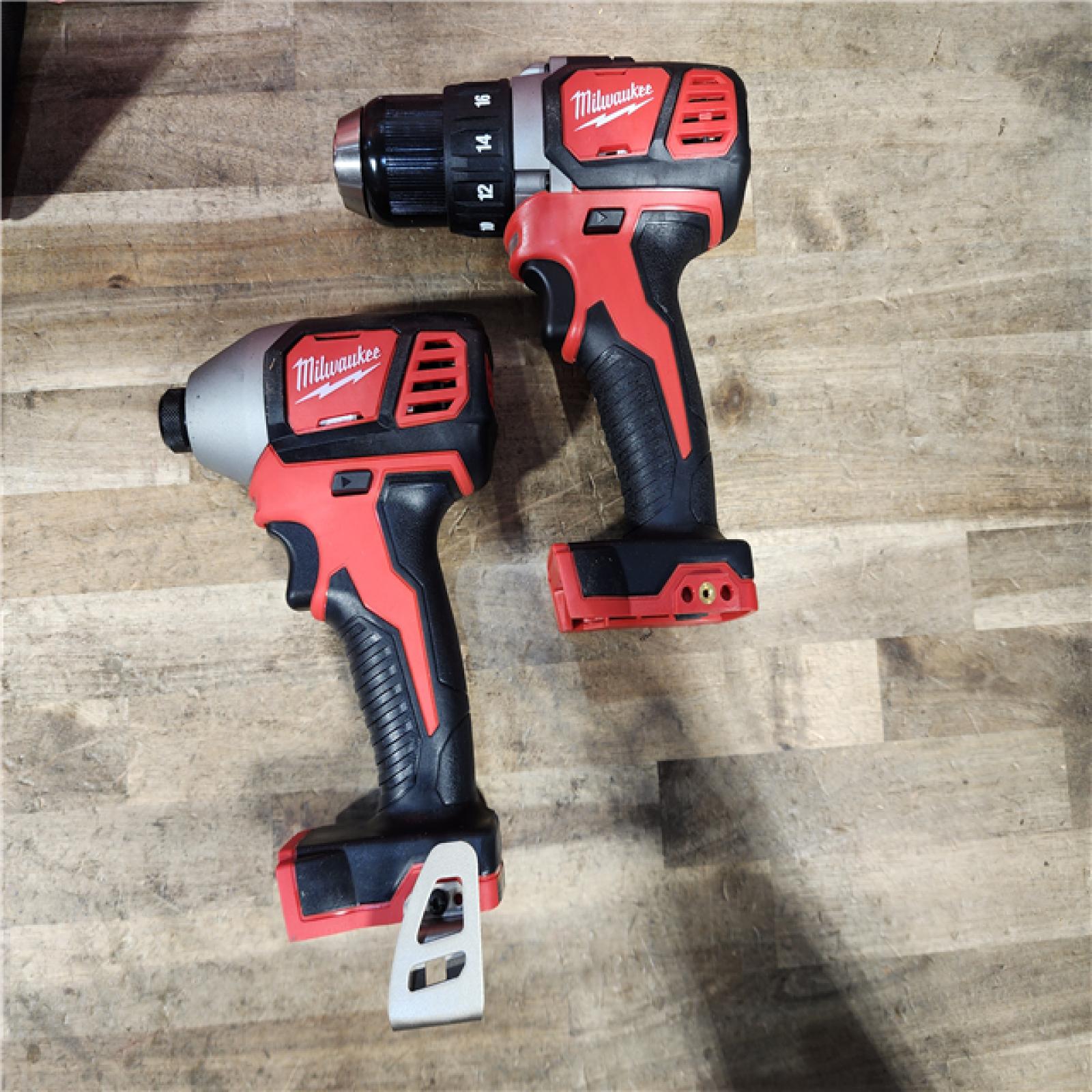 HOUSTON LOCATION - AS-IS Milwaukee M18 Brushed Cordless (2-Tool) Drill/Driver and Impact Driver Kit