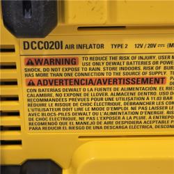 AS-IS DEWALT  20V MAX Inflator (Tool Only)