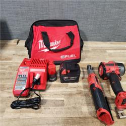 HOUSTON LOCATION - AS - IS M18 FUEL 18V Cordless Mid Torque 1/2 in. Impact Wrench W/ M12 FUEL 3/8 in. Ratchet & Battery/Charger Combo Kit