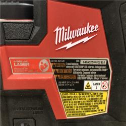 AS-IS Milwaukee 100 ft. REDLITHIUM Lithium-Ion USB Green Rechargeable Cross Line Laser Level Kit