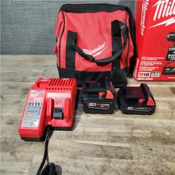 HOUSTON LOCATION - AS-IS M18 18-Volt Lithium-Ion Brushless Cordless Compact Hammer Drill/Impact Combo Kit (2-Tool) with (2) Batteries, Bag