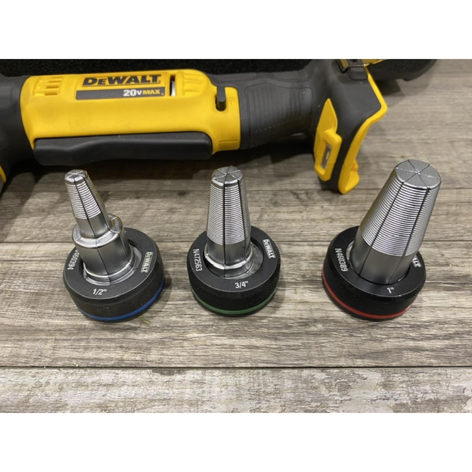 AS-IS DEWALT 20V MAX Cordless 1 in. PEX Expansion Tool Kit