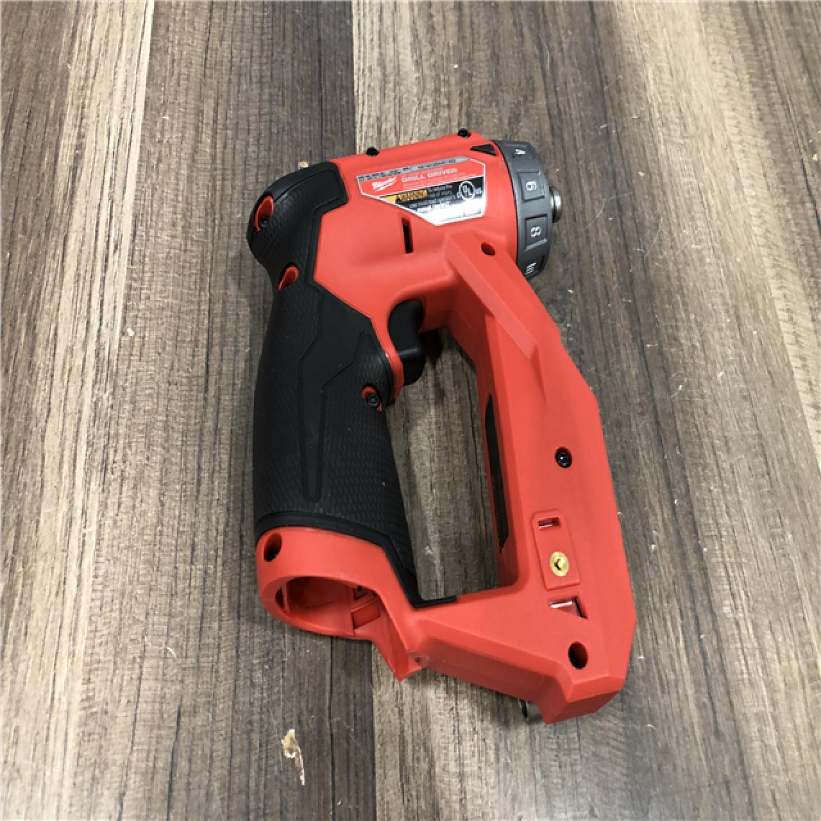 AS-IS Milwaukee FUEL 12V Lithium-Ion Brushless Cordless 4-in-1 Installation 3/8 in. Drill Driver (Tool-Only)
