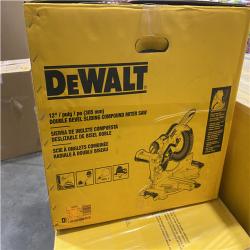 As-Is- DEWALT 15 Amp Corded 12 in. Double Bevel Sliding Compound Miter Saw