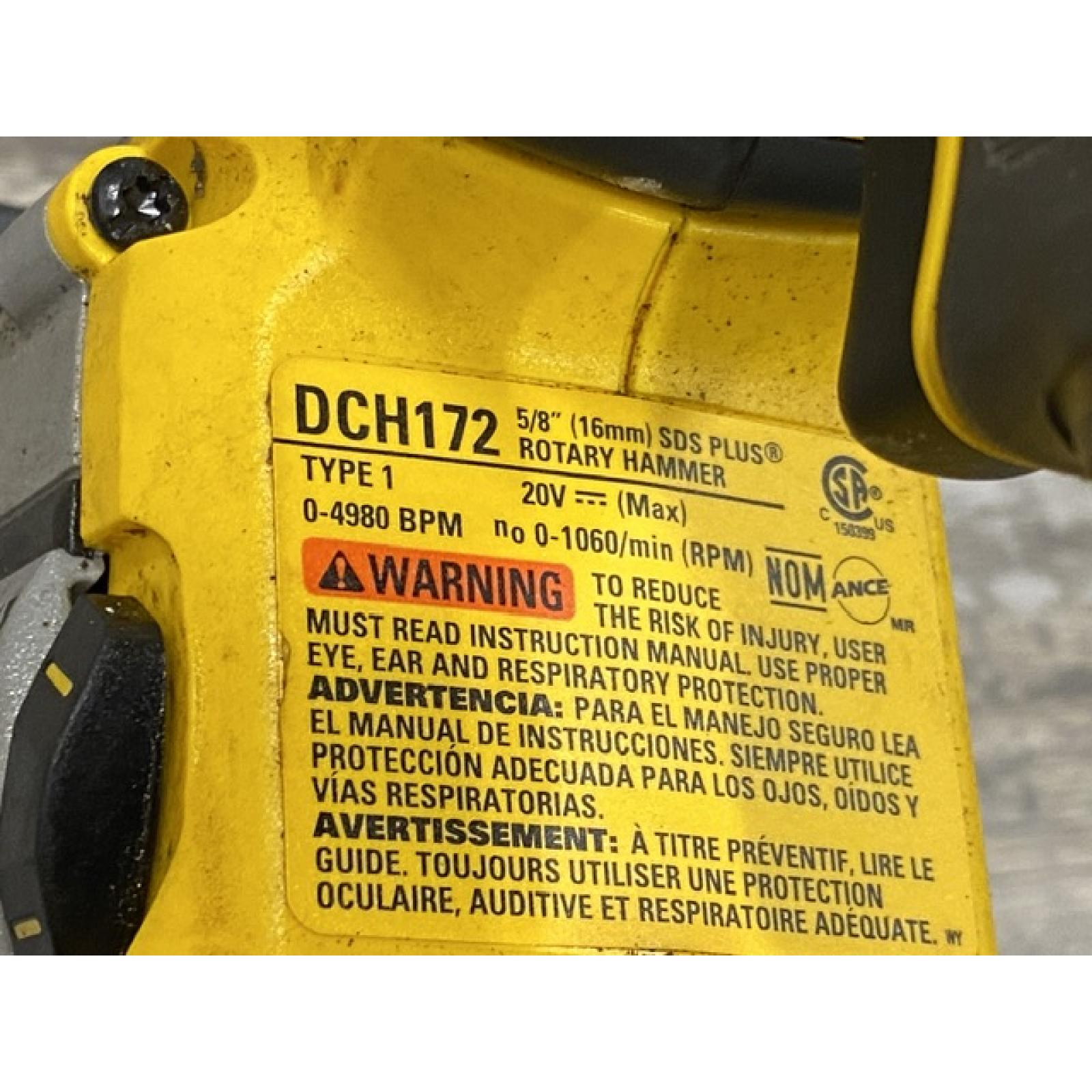 AS-IS DEWALT ATOMIC 20V MAX Cordless Brushless Ultra-Compact 5/8 in. SDS Plus Hammer Drill (Tool Only)