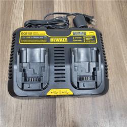 AS-IS DEWALT 12-Volt to 20-Volt MAX Lithium-Ion Dual Port Jobsite Fast Charging Station