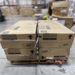 DALLAS LOCATION - SCOTT LIVING KAPLAN 48 in. Freestanding Media Console Wooden Electric Fireplace in White PALLET-(4 UNITS)