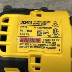 AS-IS DEWALT Atomic 20V Max Lithium-Ion Brushless Cordless Compact 1/4 in. Impact Driver Kit