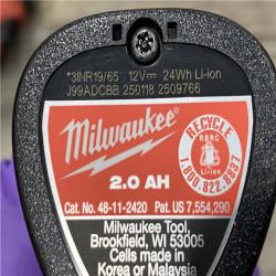 AS-IS Milwaukee FUEL 12-Volt Lithium-Ion Brushless Cordless 1/4 in. Hex Impact Driver Compact Kit