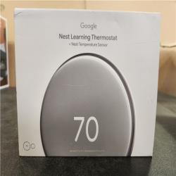 Phoenix AS-IS Google Nest Learning Thermostat (4th Gen) with Nest Temperature Sensor (2nd Gen) -