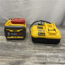 AS-IS DEWALT 20V/60V MAX FLEXVOLT Lithium-Ion 9.0Ah Battery and Charger Starter Kit