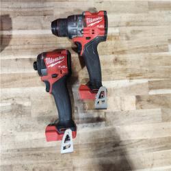 HOUSTON LOCATION - AS-IS Milwaukee FUEL 18V Lithium-Ion Brushless Cordless Hammer Drill and Impact Driver Combo Kit