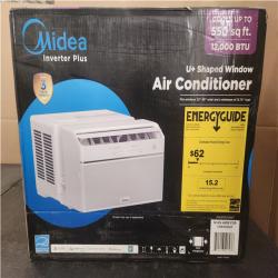 Phoenix NEW Midea 12,000 BTU U+ Smart Inverter Window Air Conditioner for Rooms up to 550 Sq. Ft. with Dual Filter, Remote in White