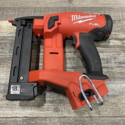 AS-IS Milwaukee FUEL 18-Volt Lithium-Ion Brushless Cordless 18-Gauge 1/4 in. Narrow Crown Stapler (Tool-Only)