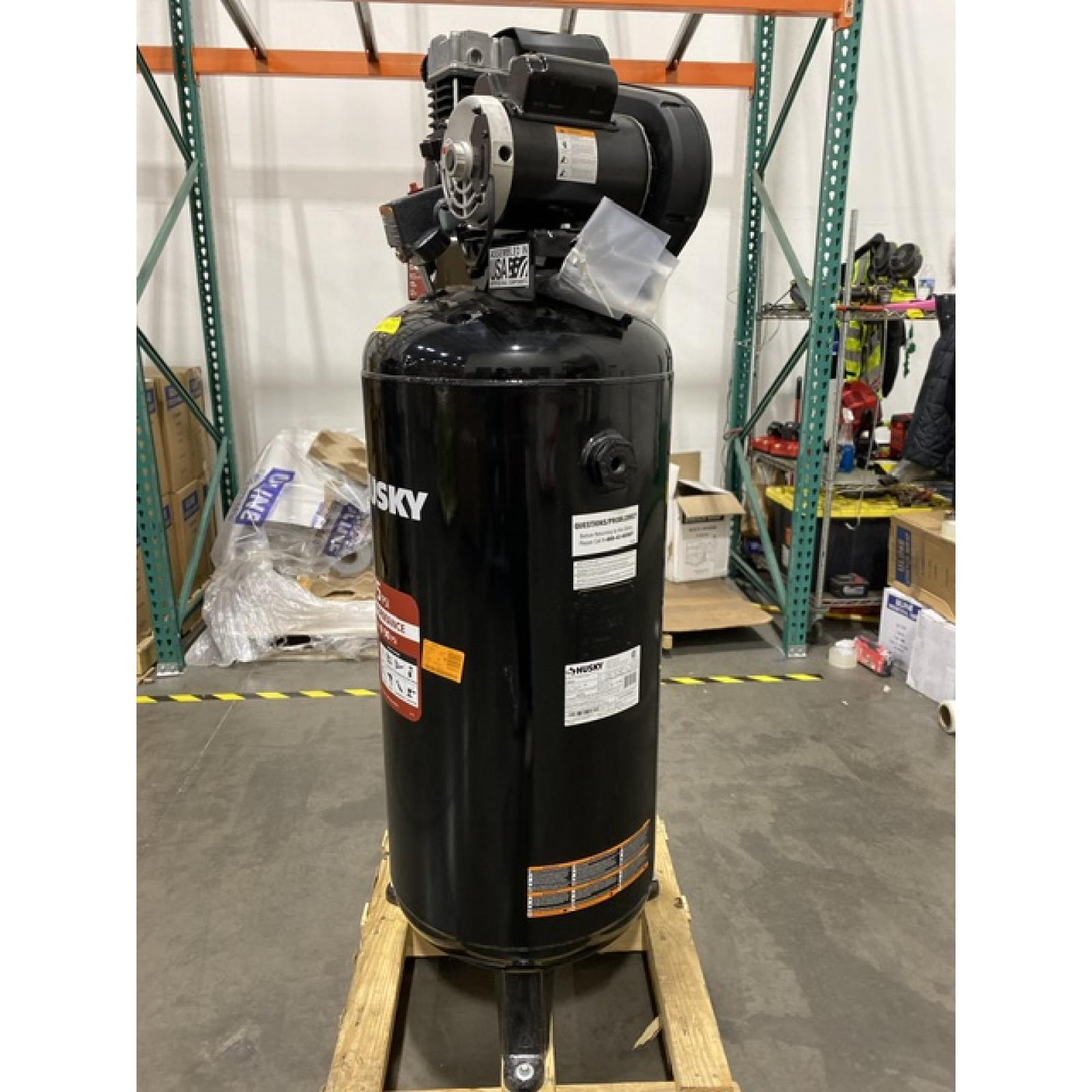 Dallas Location - As-Is Husky 60 Gal. 3.7 HP 175 PSI Electric Air Compressor
