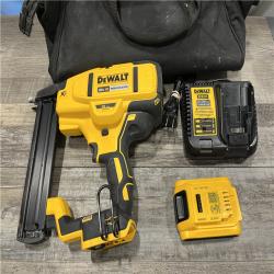 AS-IS DEWALT 20V MAX XR Lithium-Ion Cordless 18-Gauge Narrow Crown Stapler Kit