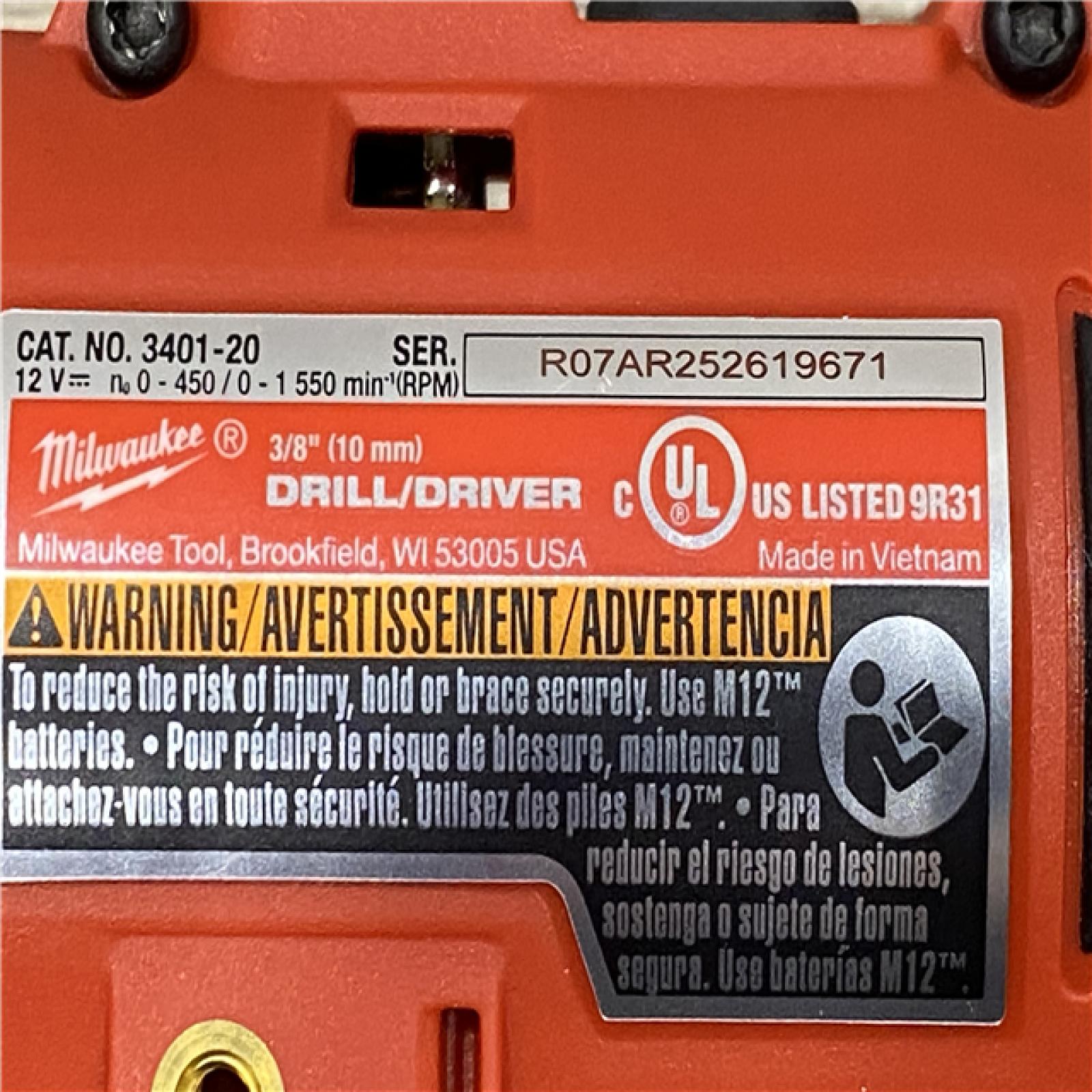 AS-IS Milwaukee 12-Volt Lithium-Ion Brushless Cordless Subcompact Drill &Impact Driver Combo Kit