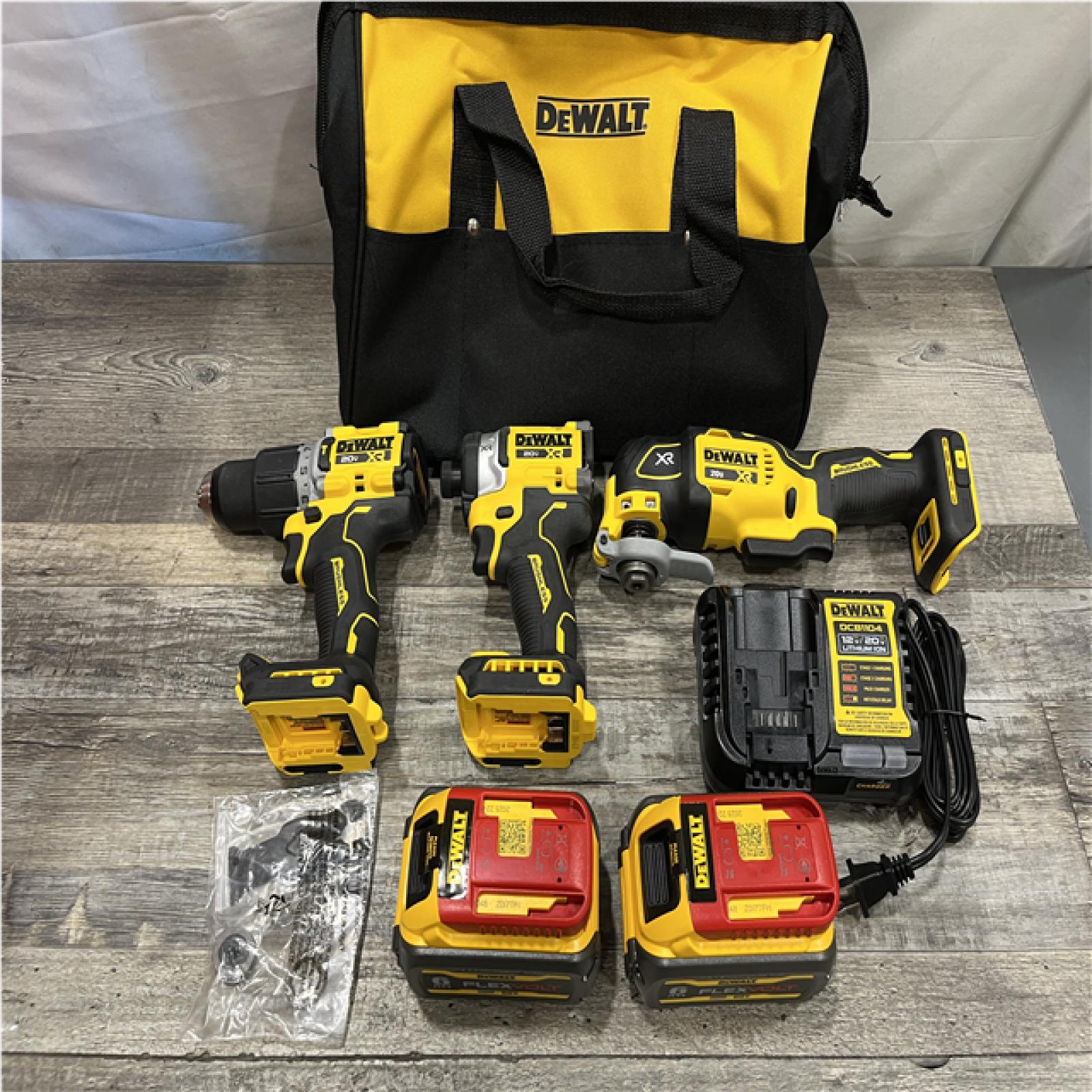AS-IS DEWALT 20V MAX Lithium-Ion Cordless 3-Tool Combo Kit
