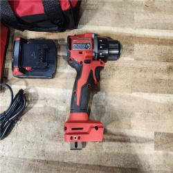 HOUSTON LOCATION - AS - IS Milwaukee 18V Lithium-Ion Brushless Cordless 1/2 in. Compact Drill/Driver with kit