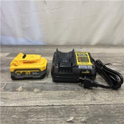 AS-IS DEWALT 20V MAX XR POWERSTACK Lithium-Ion Battery Starter Kit with 3.5Ah Battery and Charger