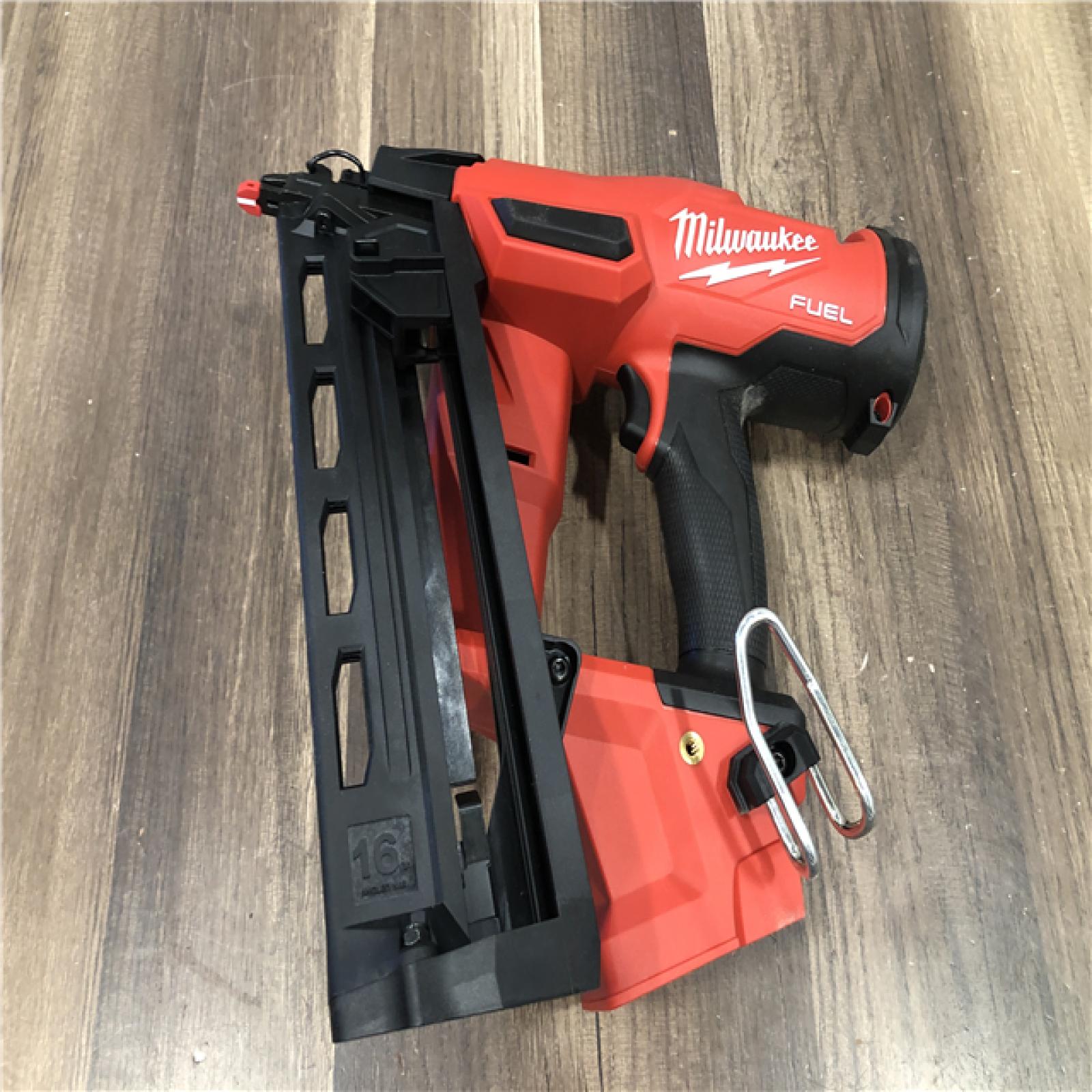 AS-IS Milwaukee FUEL 18-Volt Lithium-Ion Brushless Cordless Gen II 16-Gauge Angled Finish Nailer (Tool-Only)