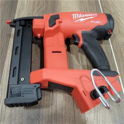 LIKE NEW! MILWAUKEE FUEL 18-Volt Lithium-Ion Brushless Cordless 18-Gauge 1/4 in. Narrow Crown Stapler (Tool-Only)