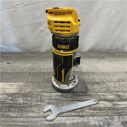 AS-IS DEWALT 20V MAX XR Cordless Brushless Fixed Base Compact Router (Tool Only)