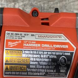 AS-IS Milwaukee FUEL 18V Lithium-Ion Brushless Cordless 1/2 in. Hammer Drill Driver Kit