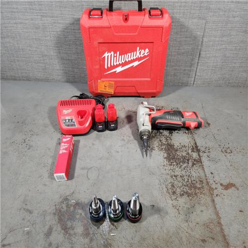 HOUSTON LOCATION - AS-IS M12 12-Volt Lithium-Ion Cordless PEX Expansion Tool Kit with (2) 1.5 Ah Batteries, (3) Expansion Heads and Hard Case