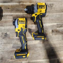 HOUSTON LOCATION - AS-IS DEWALT 20V MAX XR Cordless Drill/Driver, ATOMIC Impact Driver 2 Tool Combo Kit, (2) 2.0Ah Batteries, Charger, and Bag