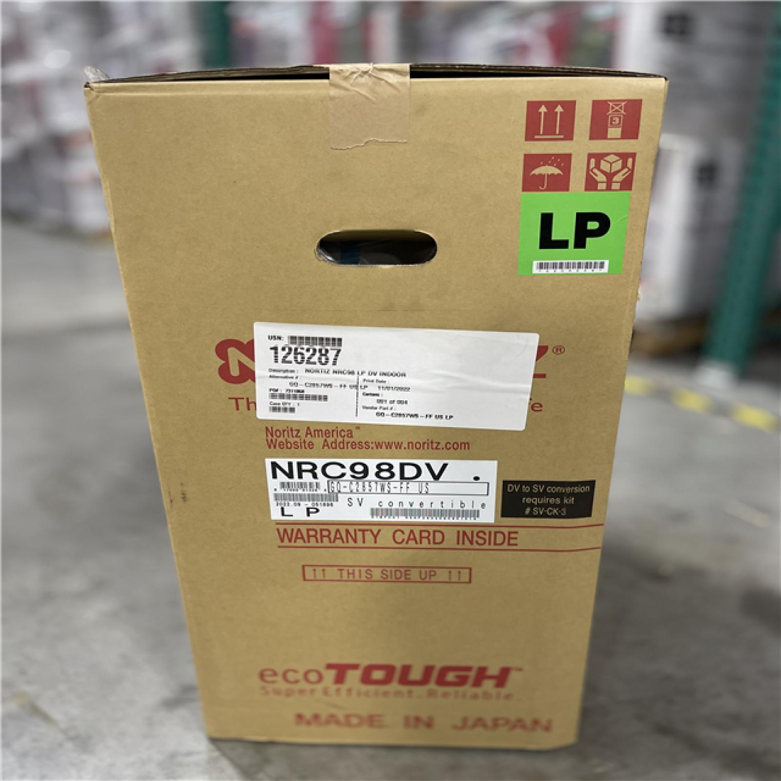 NEW! - Noritz NRC98-DV-LP Residential Liquid Propane Tankle