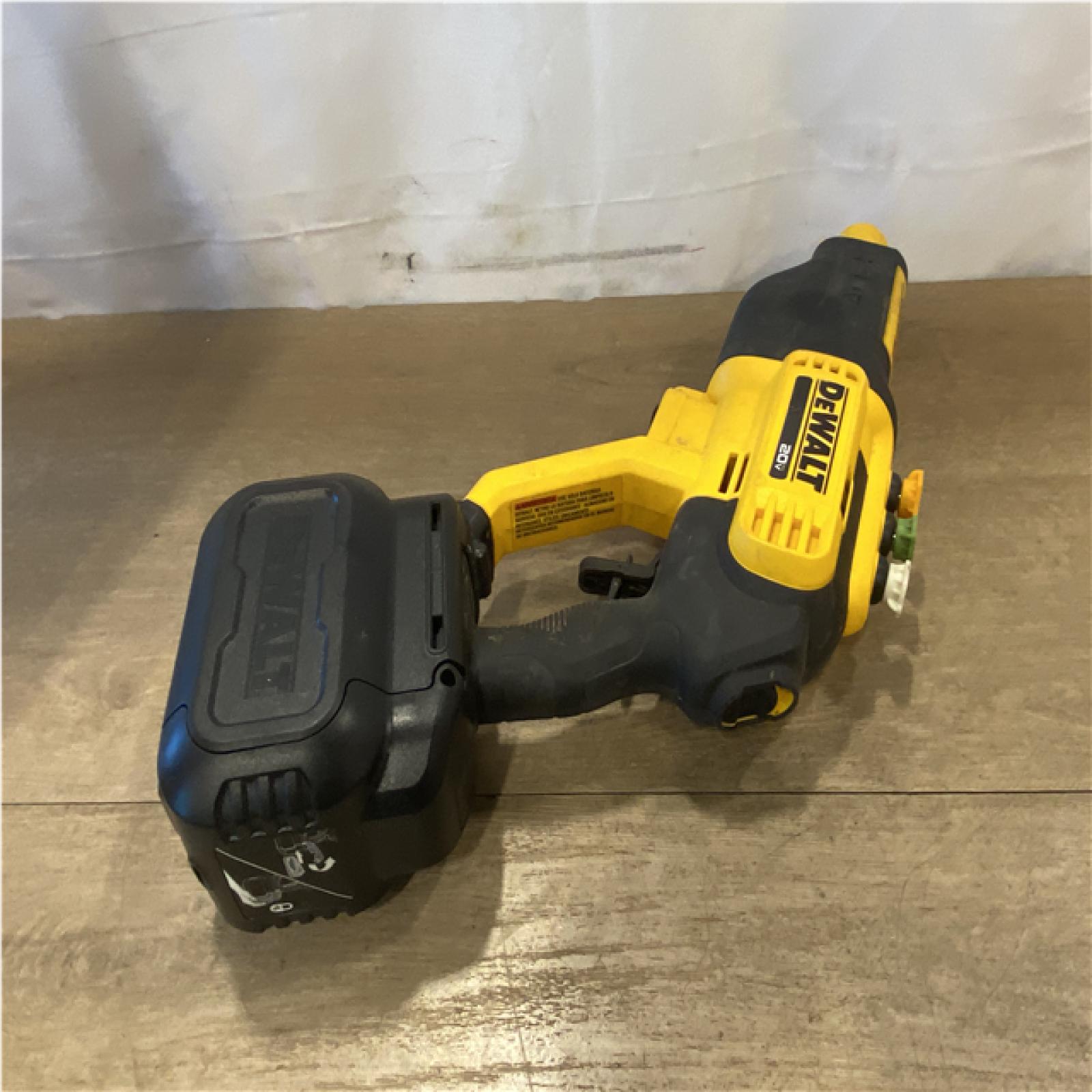 AS-IS DEWALT 20V MAX 550 PSI 1.0 GPM Cold Water Cordless Power Cleaner with 4-Nozzles (Tool Only)