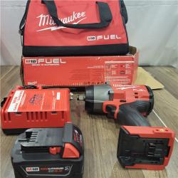 AS-IS Milwaukee M18 1/2 in. Cordless Brushless High Torque Impact Wrench Kit (Battery & Charger)