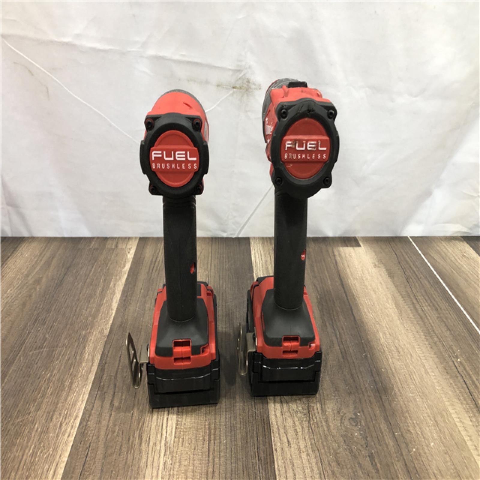 AS-IS Milwaukee FUEL 18V Lithium-Ion Brushless Cordless Hammer Drill and Impact Driver Combo Kit